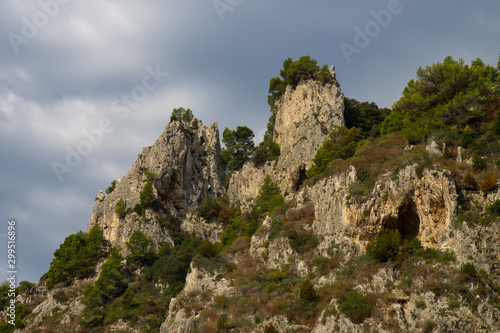 Mountains of Capri Island