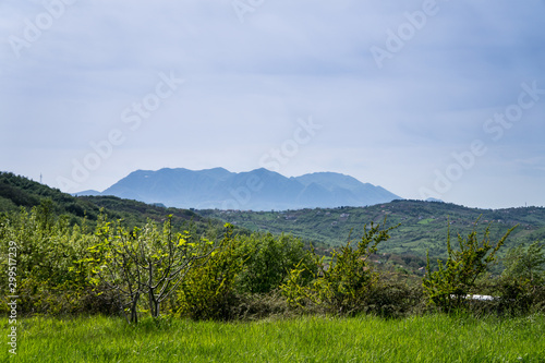 Beautiful panorama of an Italian landscape