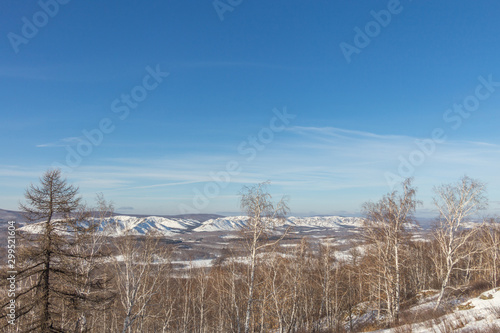 The view from the mountain Austau on the mountain range Nurali, South Ural, Bashkortostan, Russia © Anton Buymov