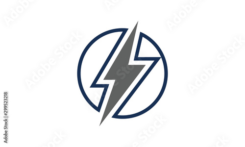 Free Download lightning bolt electric circle icon - GFXLoad