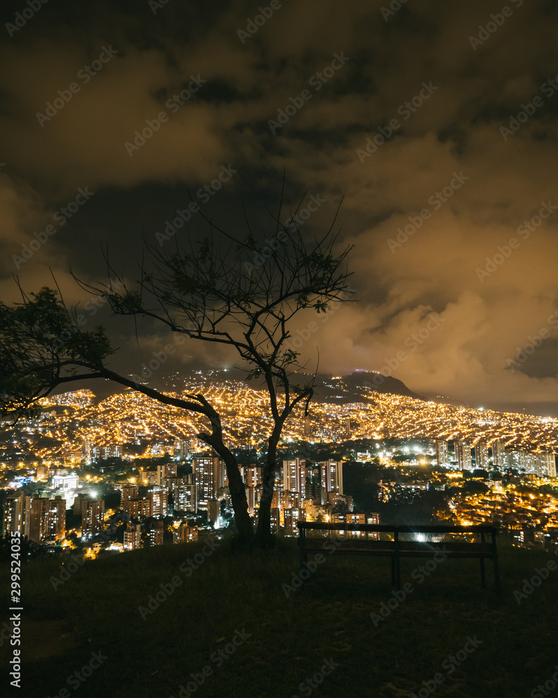 City lights Medellin, Colombia