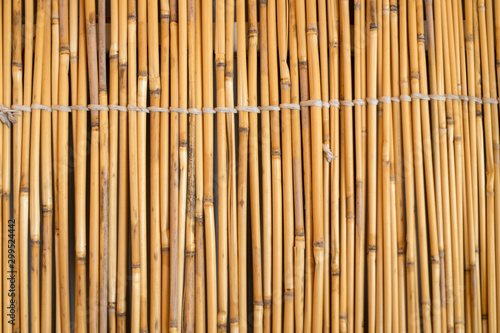 Cane background. Traditional bamboo cane fence. Asian style
