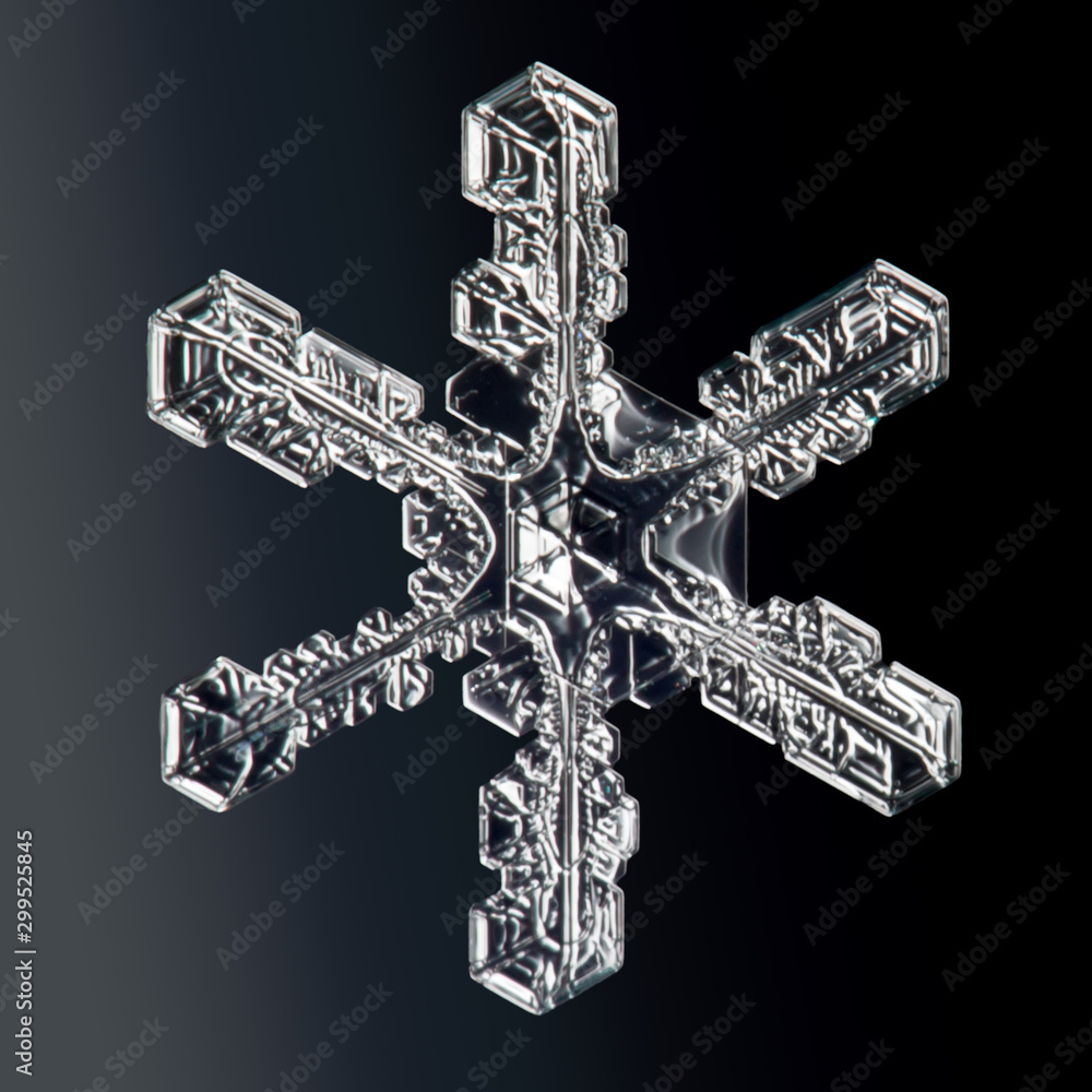 real snowflake on a black background real snowflake on a black background