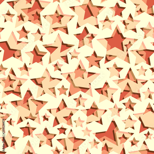 Seamless background with stars holes on sheet layers.
