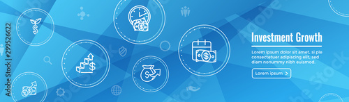 Banking, Investments and Growth Icon Set - Dollar Symbols, etc