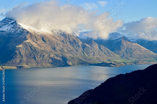View over Queenstown mountains  New-Zealand