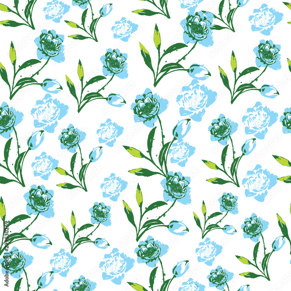 Fashionable pattern in small flowers Fashionable pattern in small flowers
