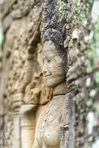 sculpted stone in temple © chatchai