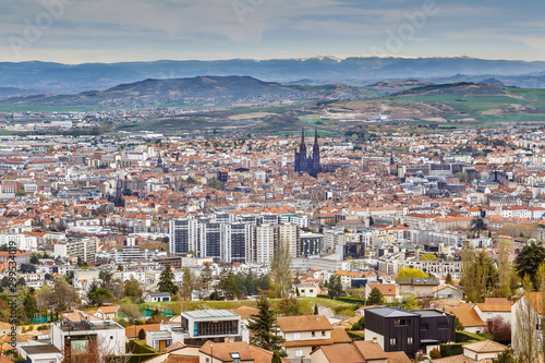 Aerial view of Clermont-Ferrand, France photo