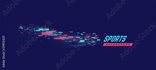 Sports geometric background vector illustration. Can be use for sport news, poster, presentation.