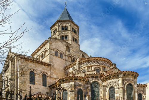 Basilica of Notre-Dame du Port, Clermont-Ferrand, France photo