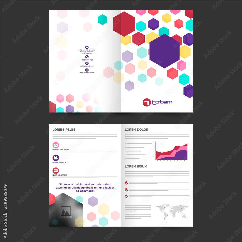 Professional Brochure, Template for Business.