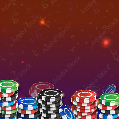 Gambling Design Background, Casino Concept.