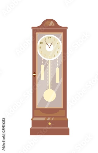 Pendulum clock vector illustration