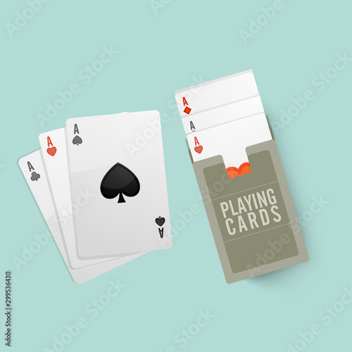 Illustration of playing cards.