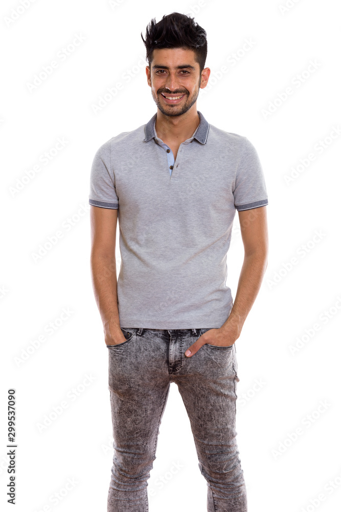 Portrait of young handsome bearded Persian man Portrait of young handsome bearded Persian man