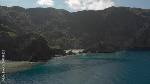 Wallpaper Mural Beautiful scenary with limestone cliffs and green mountains in El Nido, drone shot in Palawan, Philippines Torontodigital.ca