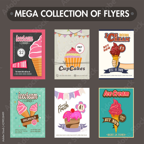 Mega collection of Sweet Food flyers.