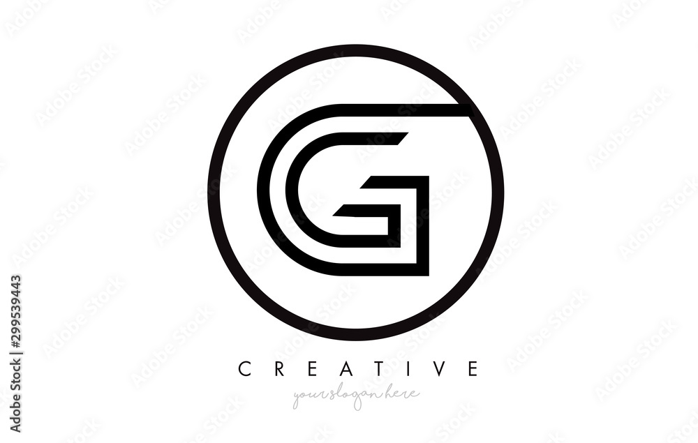 G Letter Icon Logo Design With Monogram Creative Look. Letter Circle Line Design Vector Illustration. G Letter Icon Logo Design With Monogram Creative Look. Letter Circle Line Design Vector Illustration.