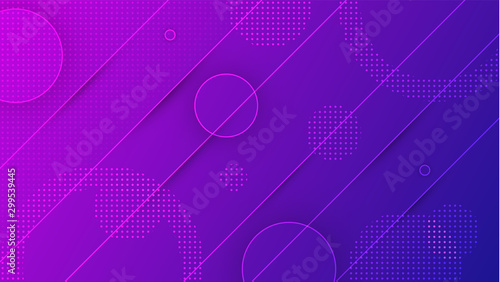 Circles violet gradient background vector concept