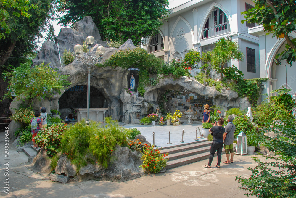 Area around Danang Cathedral, Vietnam 