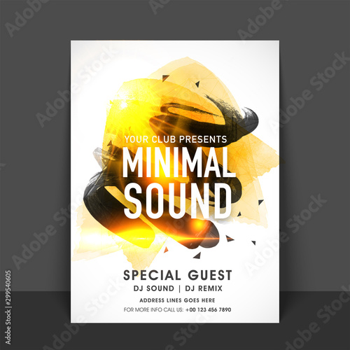 Shiny Flyer, Template or Banner for Party.
