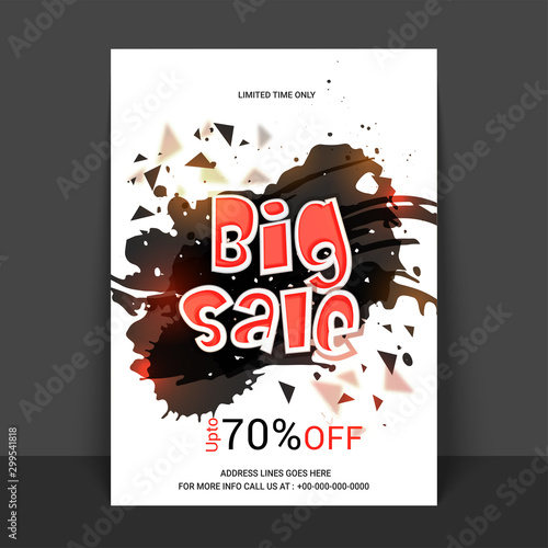 Big Sale Flyer, Poster or Banner design.