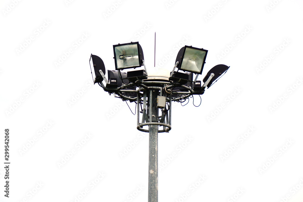 The spotlight in white background The spotlight in white background