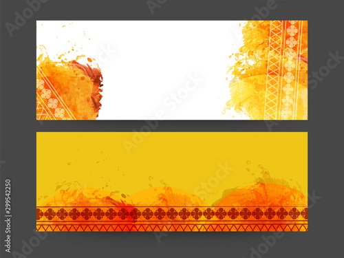 Abstract web header or banner set.