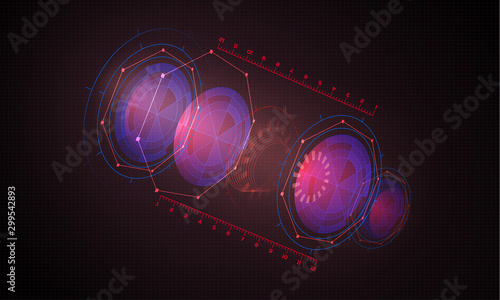 HUD UI for business app.