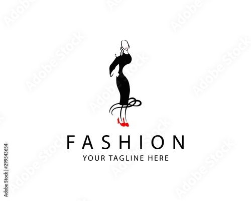 Woman Fashion Logo template