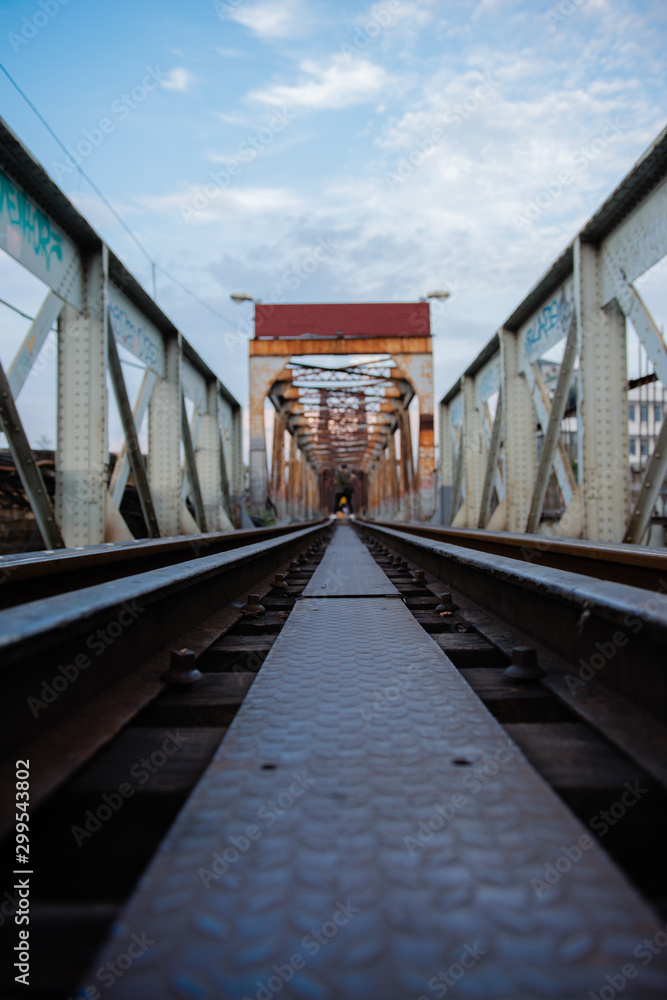 Railway track in Vietnam. Railway track in Vietnam.