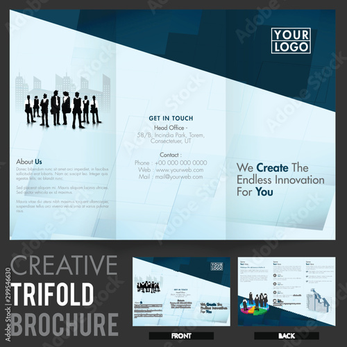 Tri-Fold Brochure, Template design for Business.