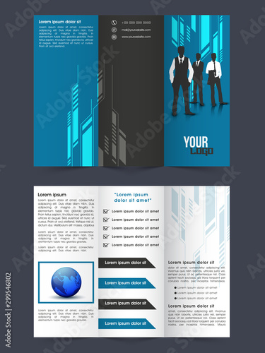 Professional Tri-Fold Brochure, Template design.