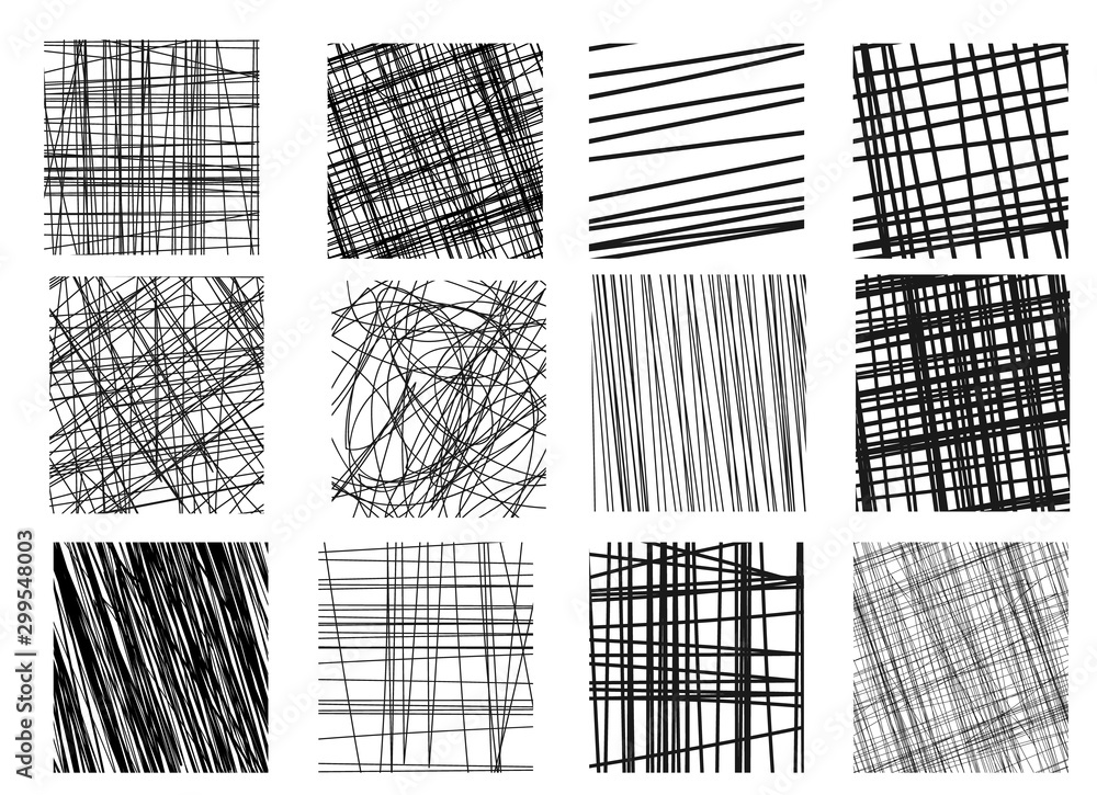 Drawings hatching sketch. Stock Vector Adobe Stock