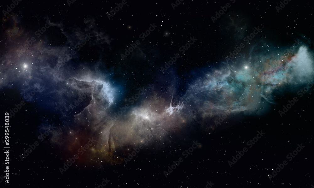 deep space imaginary nebula