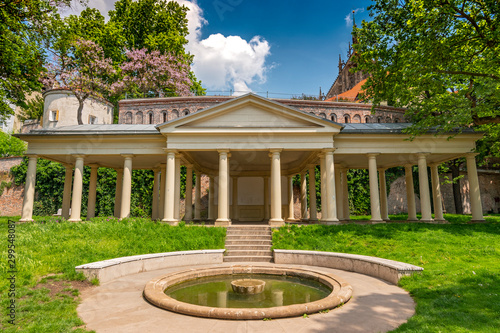 Fotografie Building in Denis Gardens in the center of Brno city, Czech Republic
