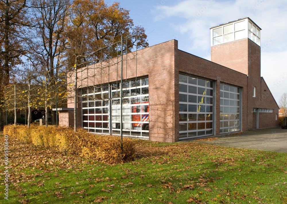 Ruinerwold Drenthe Firestation Netherlands. Modern Architecture.