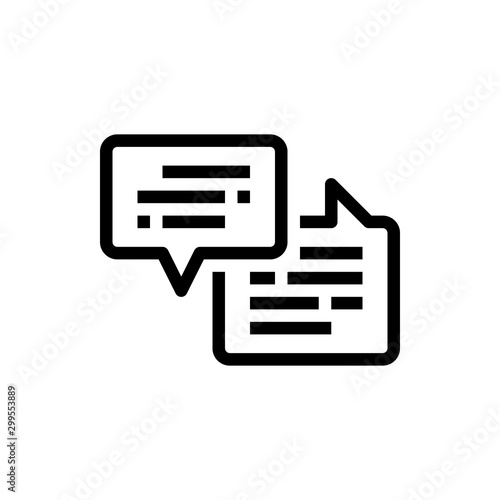 chat bubble speech for social communication icon, vector and illustration