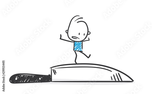 Stickman Blue: Risk, Tightrope. (Nr. 179)	