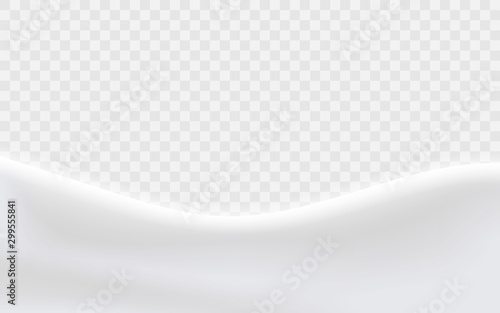 Snowy hills winter background. Landscape with snow covered hills. Vector illustration