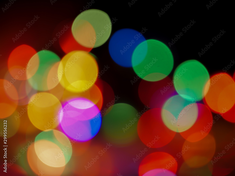 The bokeh blur background image from a blurred light.