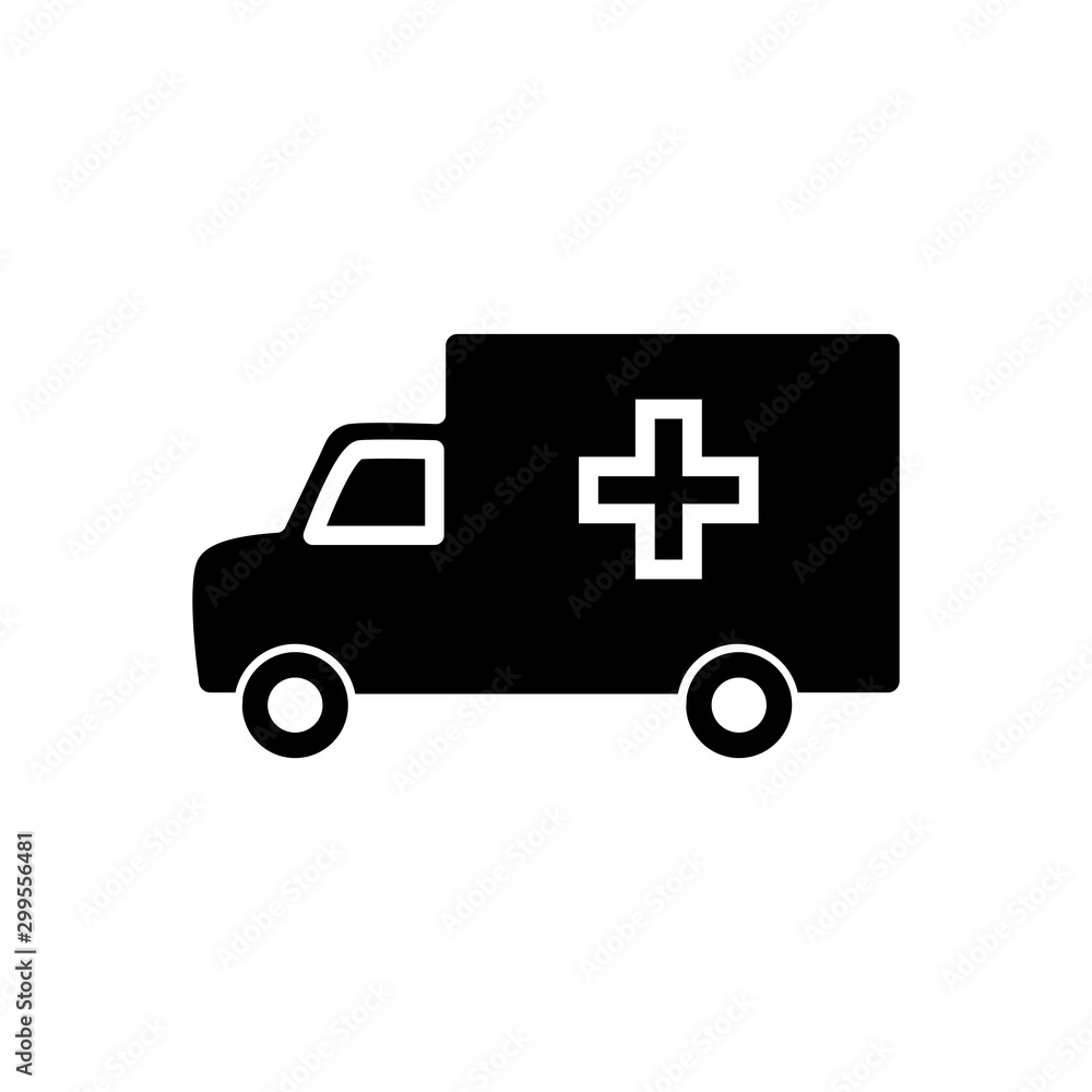 ambulance icon trendy flat design ambulance icon trendy flat design