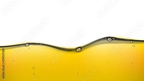 Natural Vegetable Oil Simple Back TemplateOn White