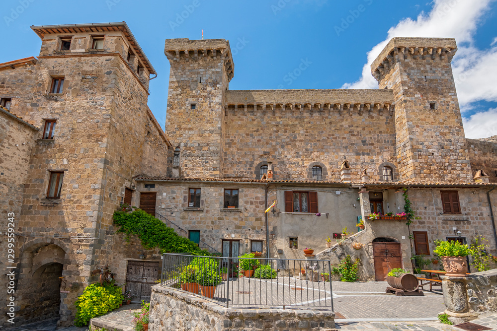 The Castle of Bolsena (Castello Rocca Monaldeschi) Viterbo, Italy.