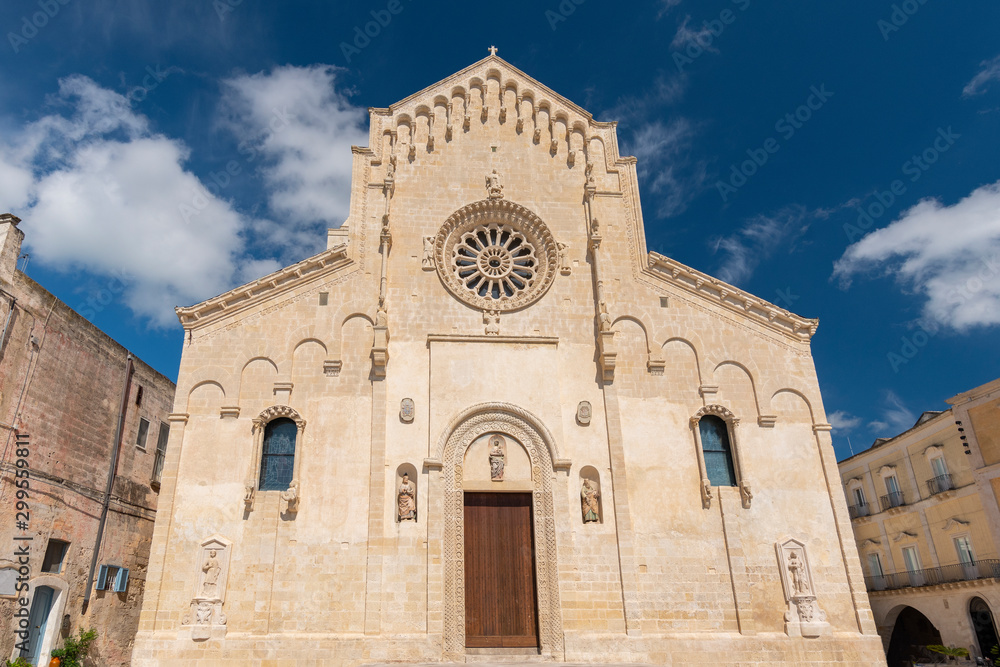 Matera Cathedral (Cattedrale di Santa Maria della Bruna e di Sant'Eustachio), Roman Catholic cathedral in Matera, Basilicata, Italy.