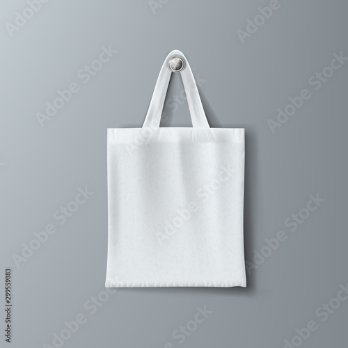 White Fashon Eco Cotton Shopping Hipster Bag