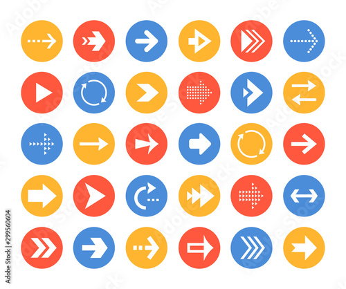 Arrows collection - set of navigational web elements