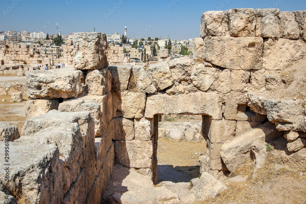 Amman Citadel Hill Jordan - Roman Byzantine and Umayyad archaeological remains