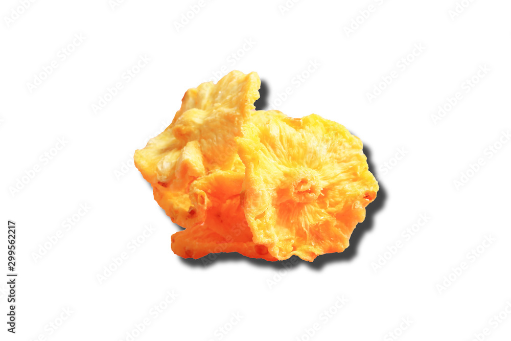 pineapple snack isolated on white background pineapple snack isolated on white background